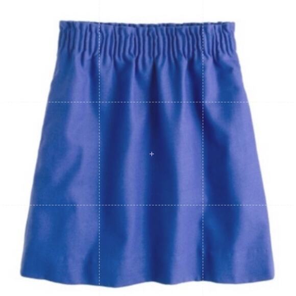 J. CREW Mini Skirt City Sidewalk Wool Stretch Royal Cobalt Blue sz 2 Comfort - Picture 1 of 9
